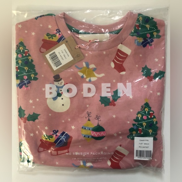NWT Mini Boden Relaxed Printed Sweatshirt - Picture 6 of 6